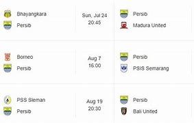 Jadwal Persib Liga 1 2022